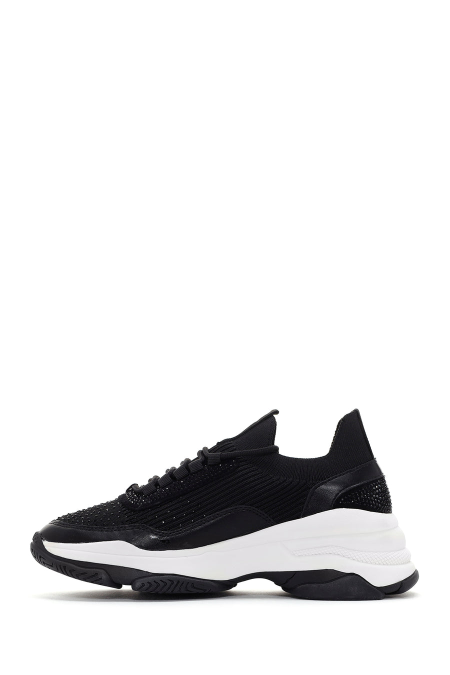 Kadın Siyah Kalın Tabanlı Sneaker