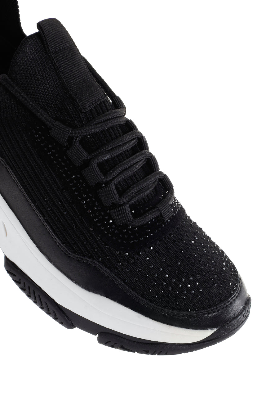 Kadın Siyah Kalın Tabanlı Sneaker