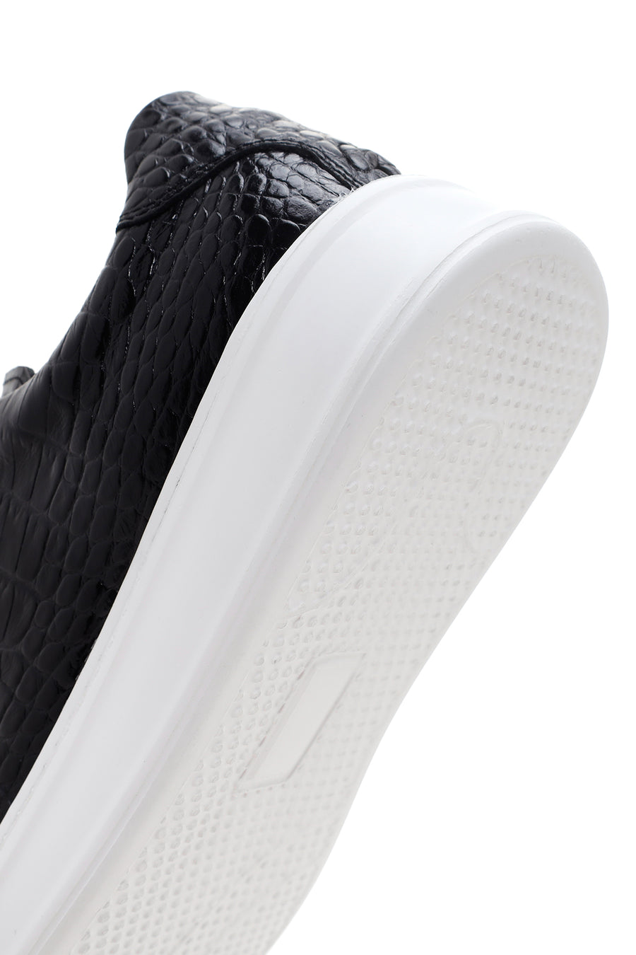 Men's Black Leather Sneaker