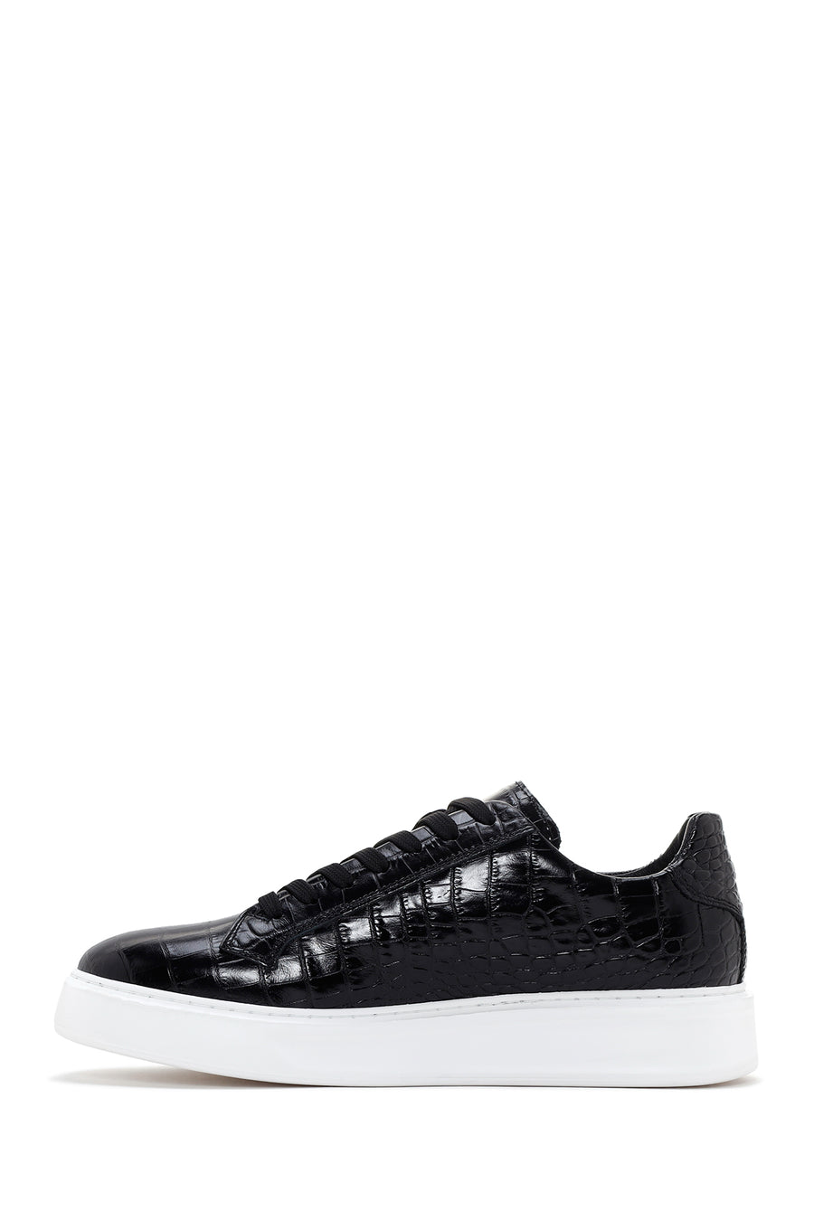 Men's Black Leather Sneaker