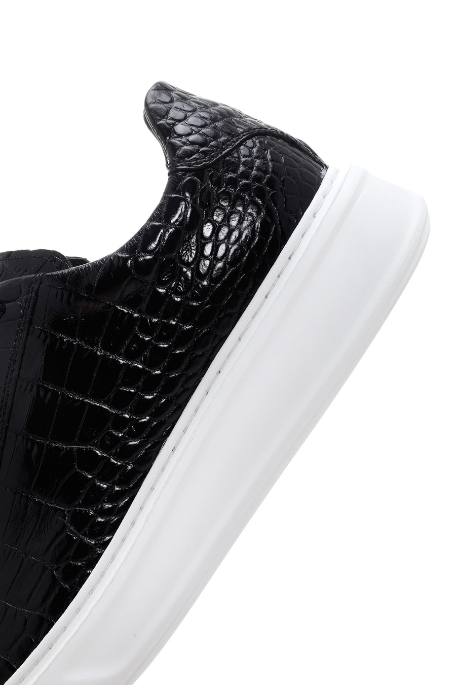 Men's Black Leather Sneaker