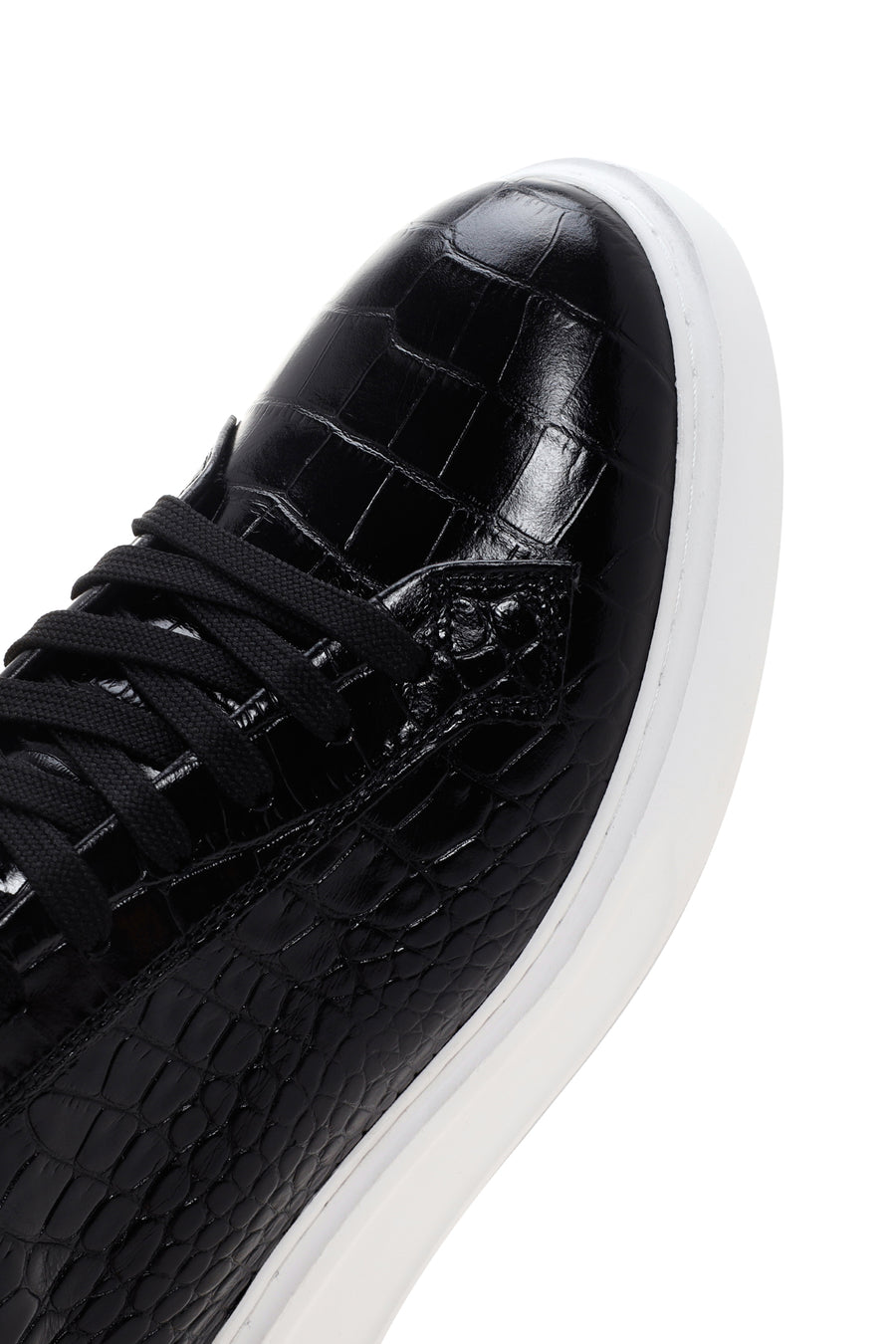 Men's Black Leather Sneaker