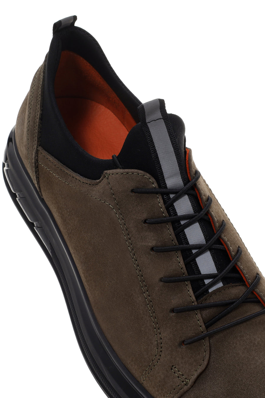 Men's Khaki Nubuck Leather Casual Sneaker