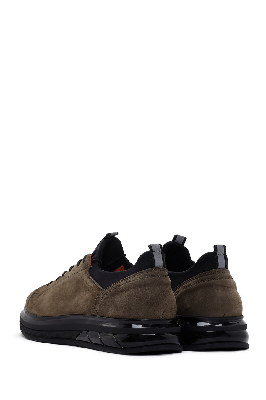 Men's Khaki Nubuck Leather Casual Sneaker