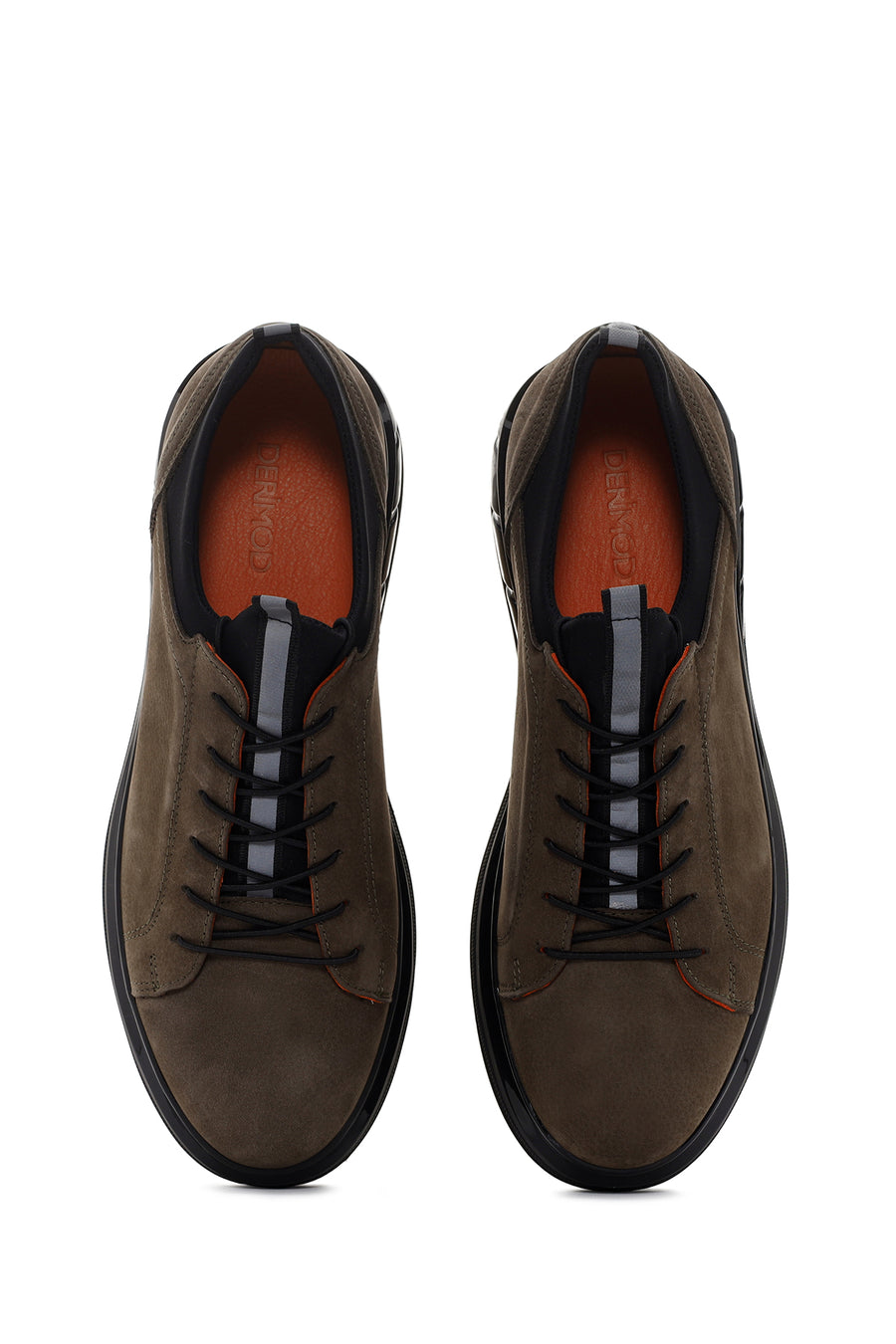 Men's Khaki Nubuck Leather Casual Sneaker