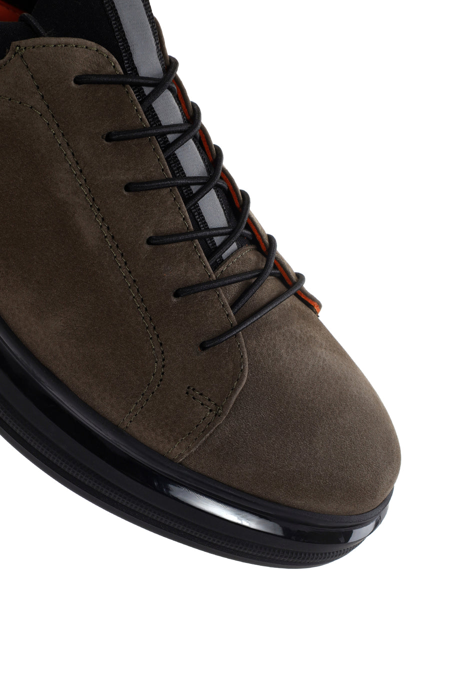 Men's Khaki Nubuck Leather Casual Sneaker