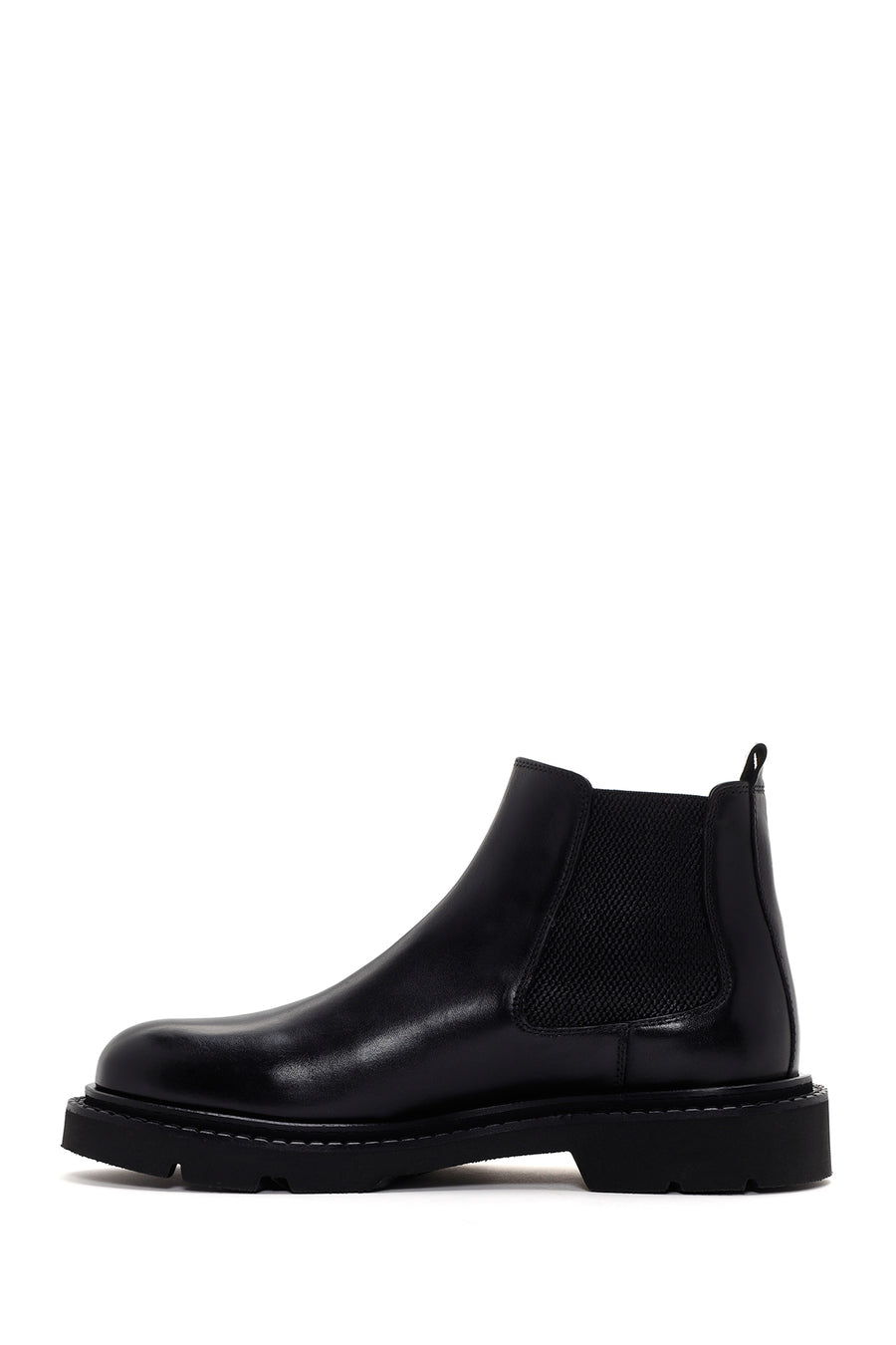 Men's Black Chelsea Leather Boots