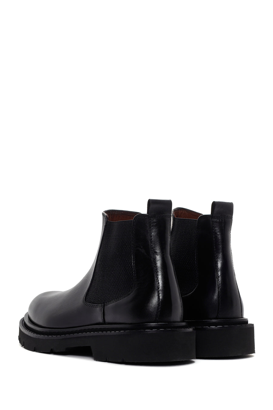 Men's Black Chelsea Leather Boots