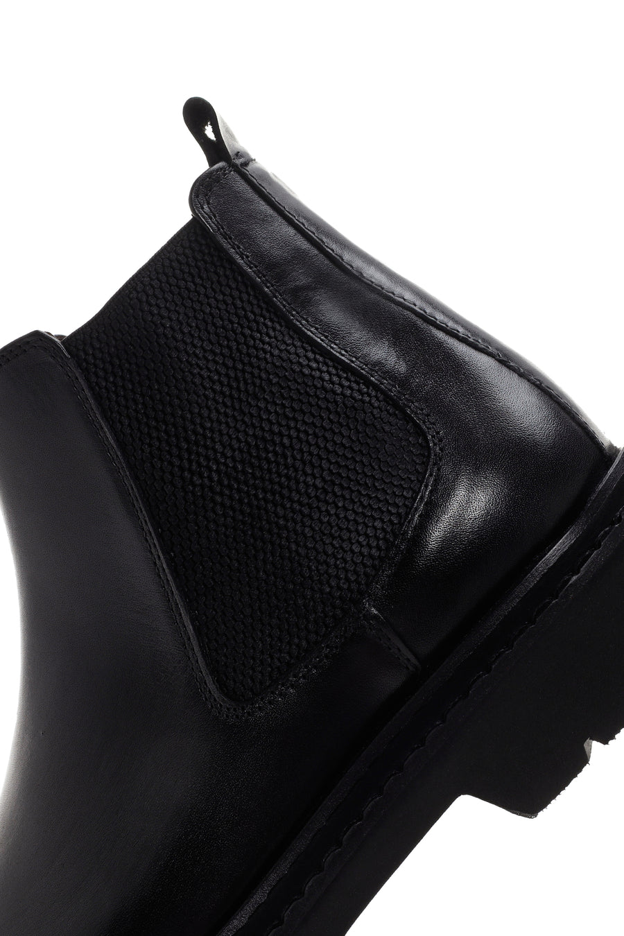 Men's Black Chelsea Leather Boots