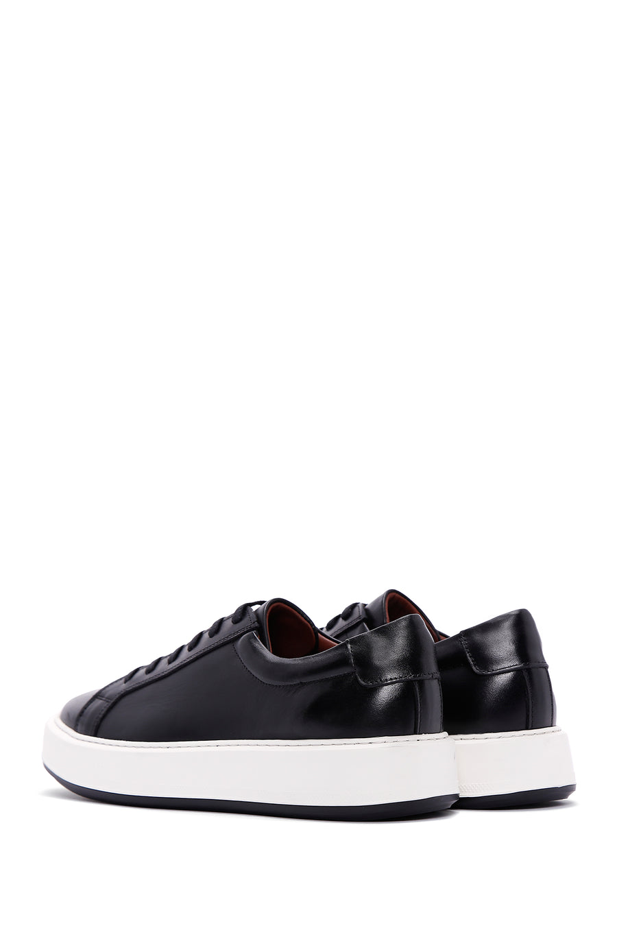 Men's Black Leather Sneaker
