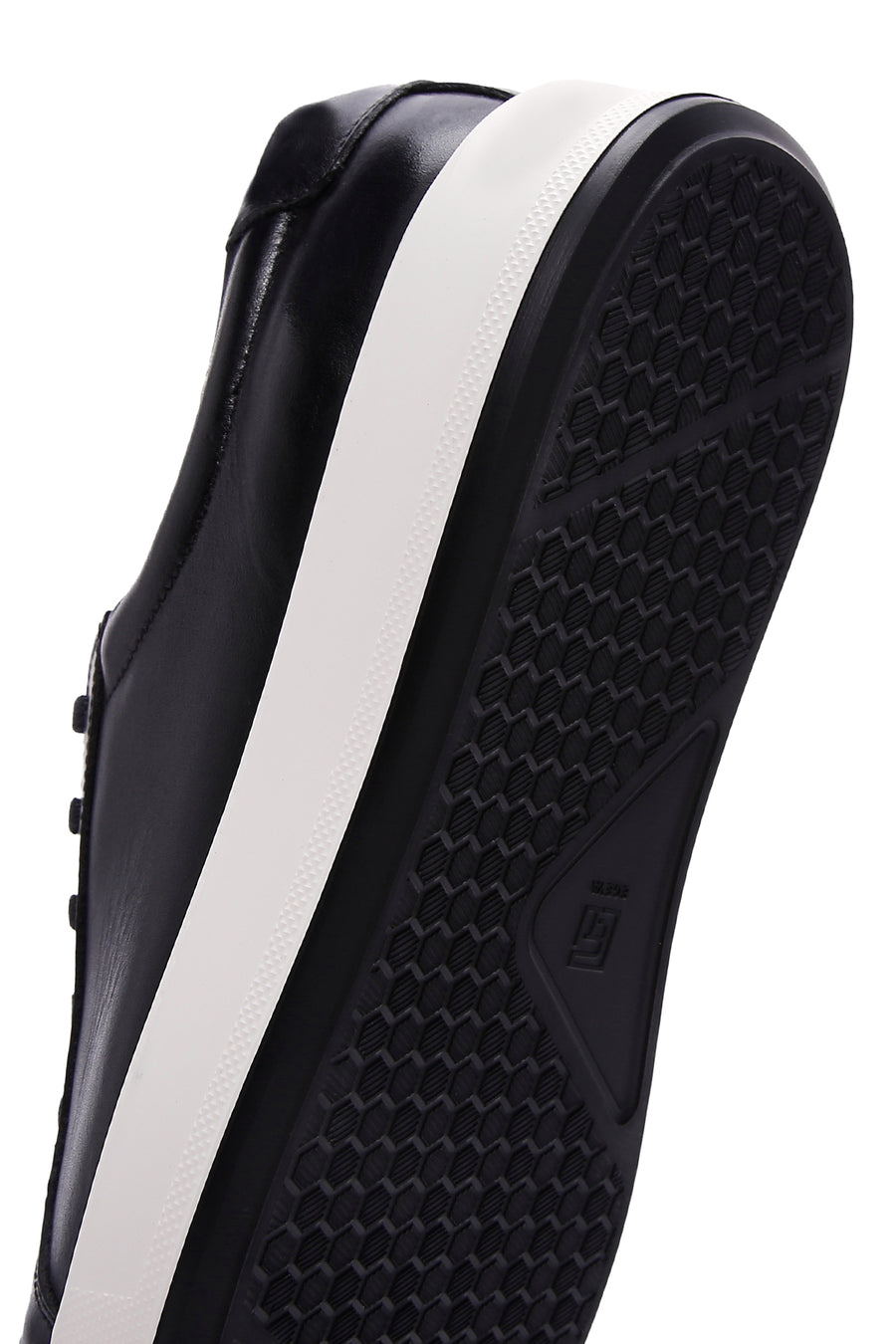 Men's Black Leather Sneaker