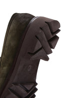 Men's Khaki Suede Leather Casual Loafer | Derimod