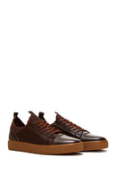 Men's Brown Leather Sneaker | Derimod