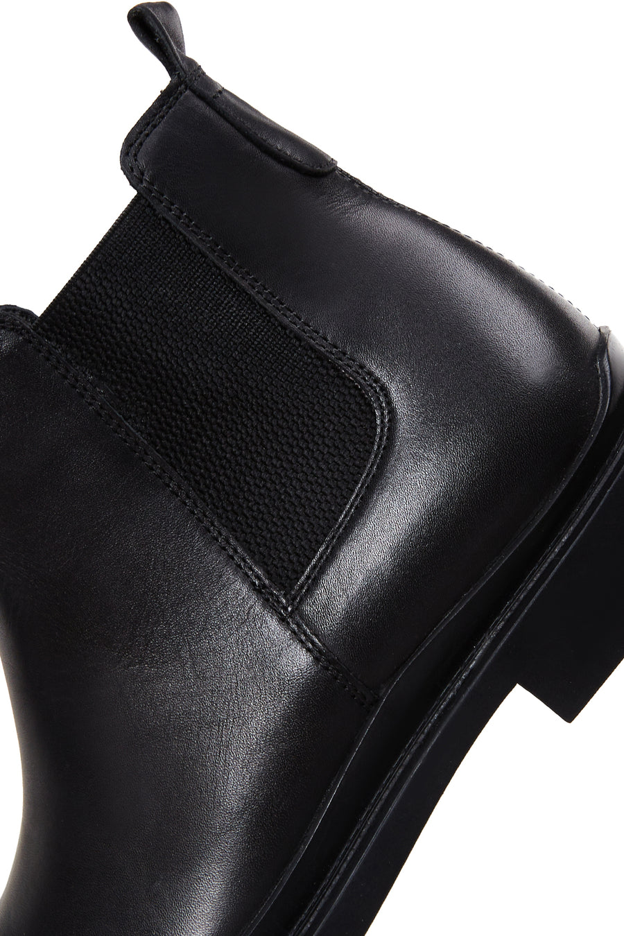 Men's Black Leather Casual Chelsea Boots