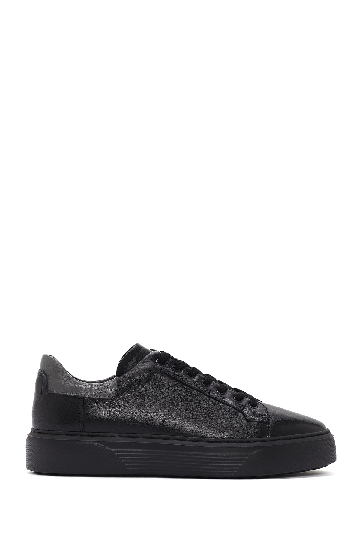 Men's Black Lace-up Leather Sneaker 23WFD660618 | Derimod