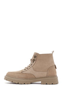 Men's Beige Casual Nubuck Leather Boots | Derimod