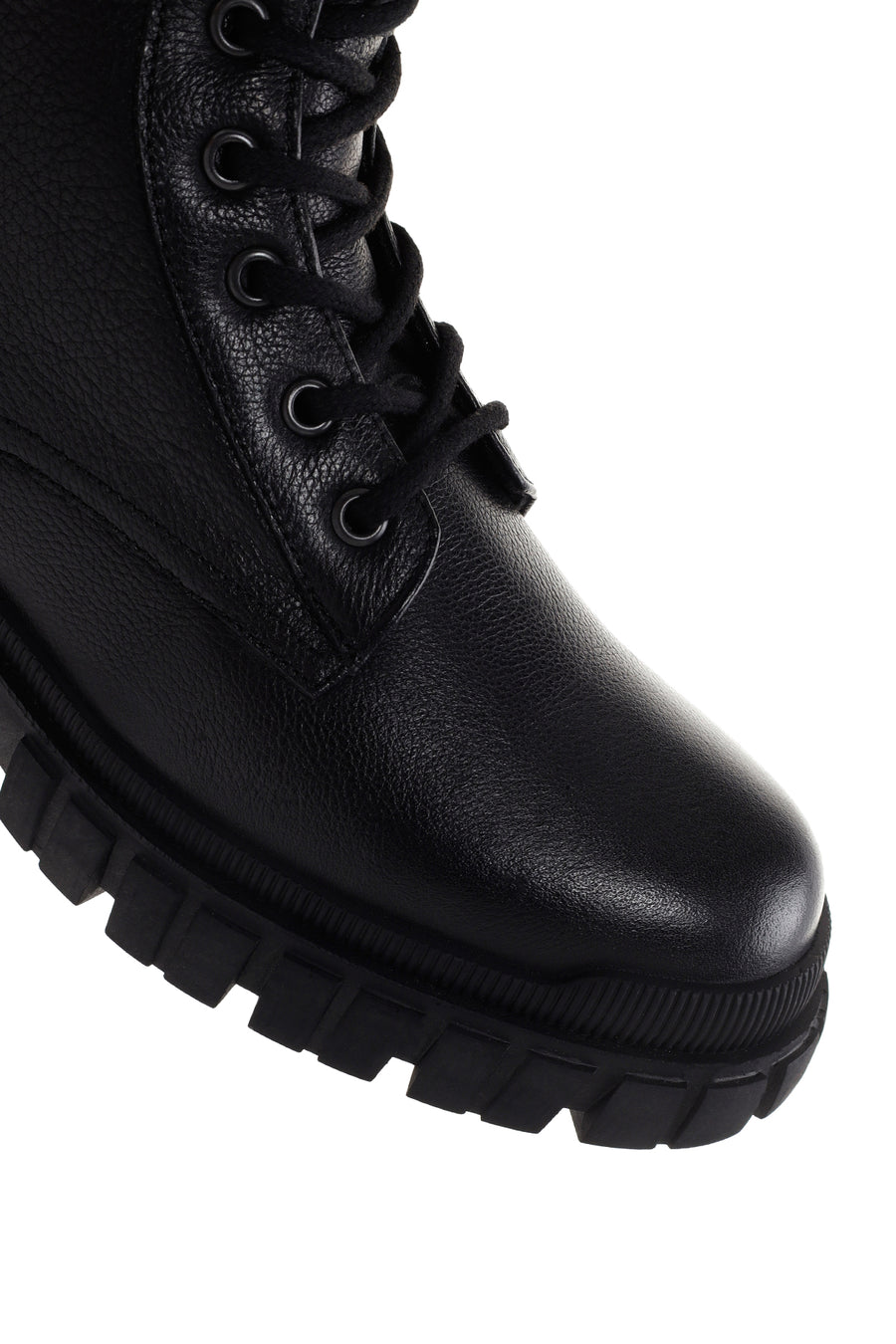 Men's Black Zippered Casual Leather Boots