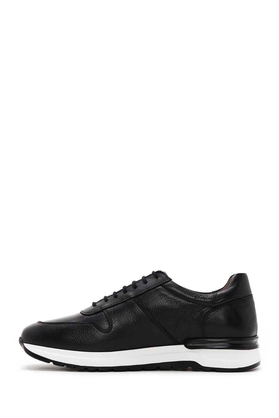 Men's Black Leather Sneaker