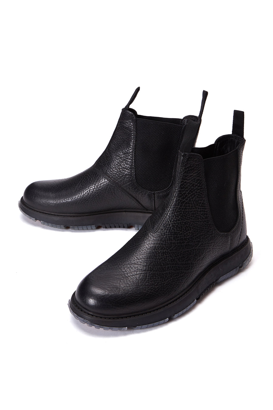 Men's Black Leather Chelsea Boots