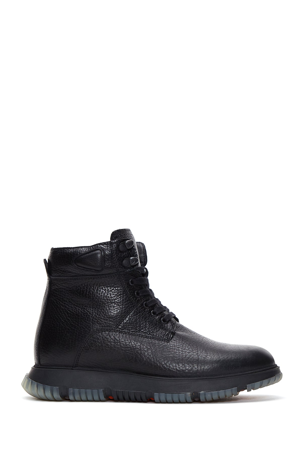 Men's Black Leather Zippered Casual Boots 23WFD6808FT | Derimod