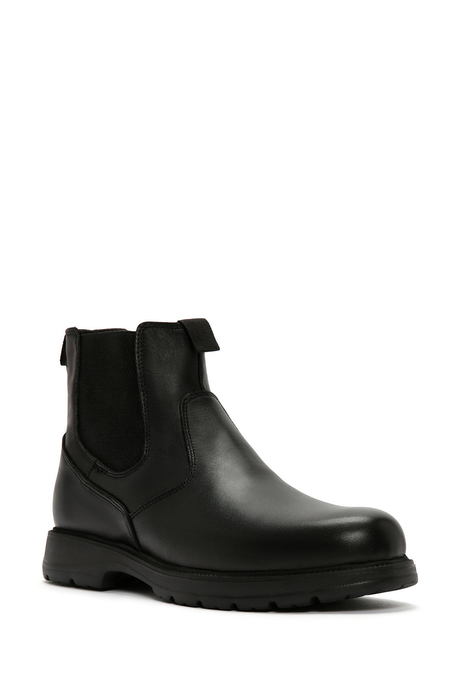 Men's Black Leather Chelsea Boots