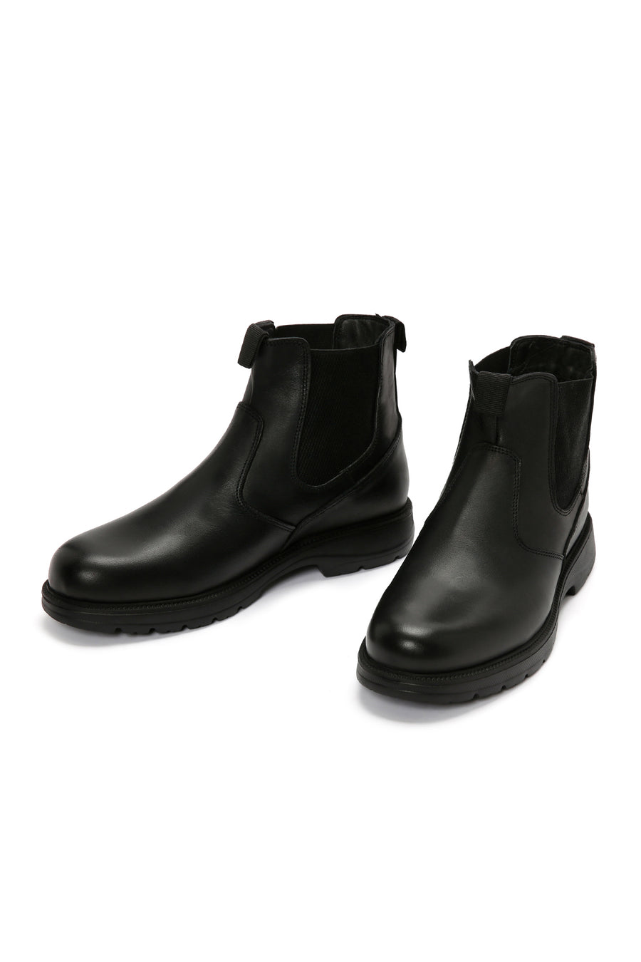 Men's Black Leather Chelsea Boots