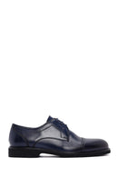Men's Navy Blue Leather Casual Shoes | Derimod