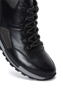 Men's Black Leather Boots | Derimod