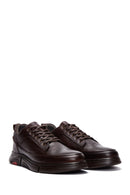 Men's Brown Leather Casual Sneaker | Derimod