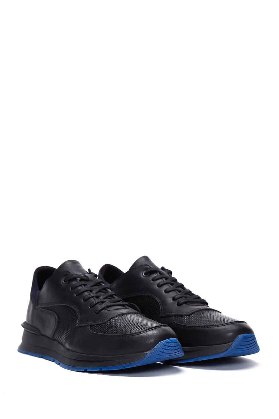 Men's Black Leather Sneaker