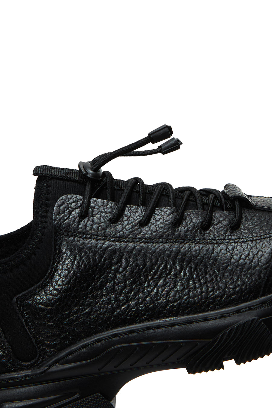 Men's Black Leather Casual Sneaker