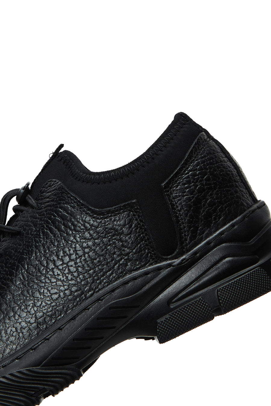 Men's Black Leather Casual Sneaker