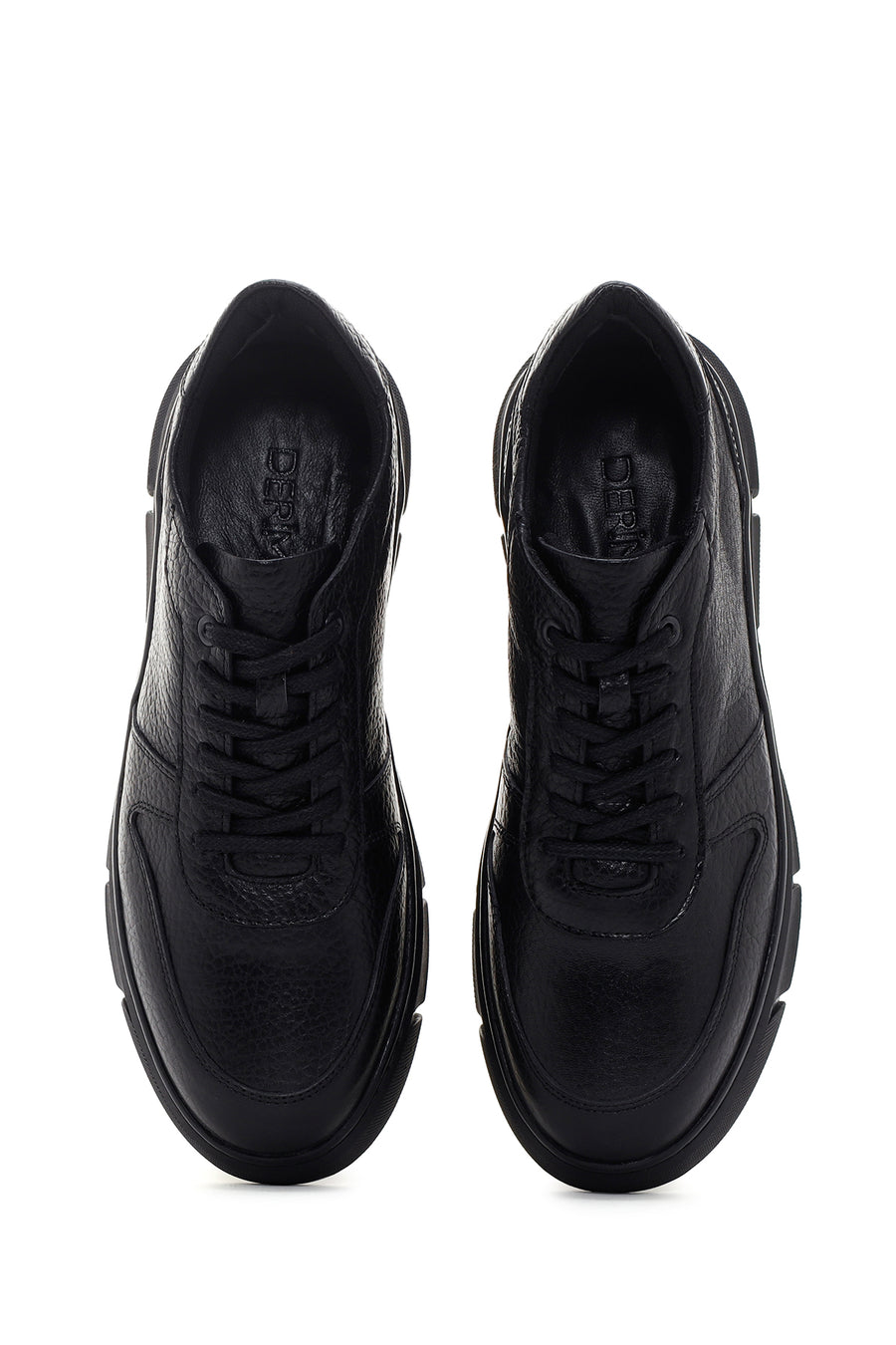Men's Black Leather Sneaker
