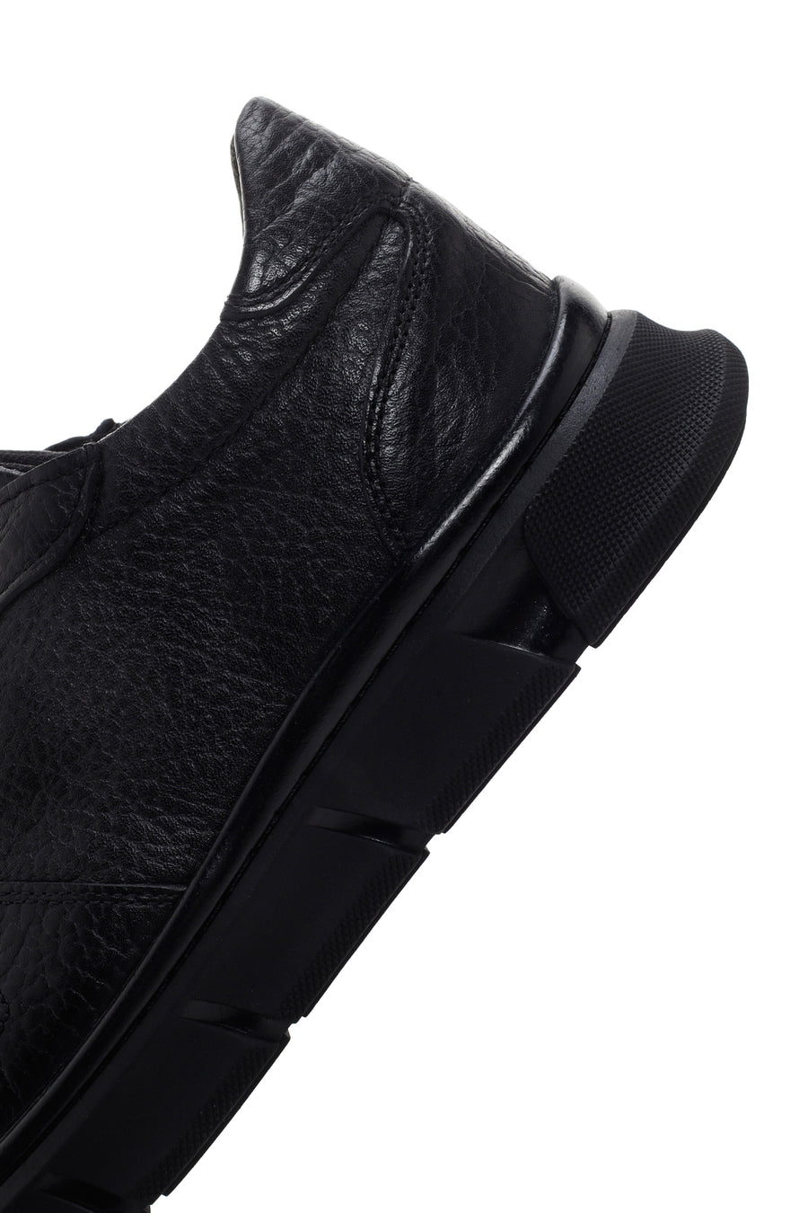 Men's Black Leather Sneaker