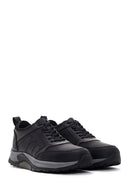 Men's Black Thick Soled Casual Leather Shoes | Derimod