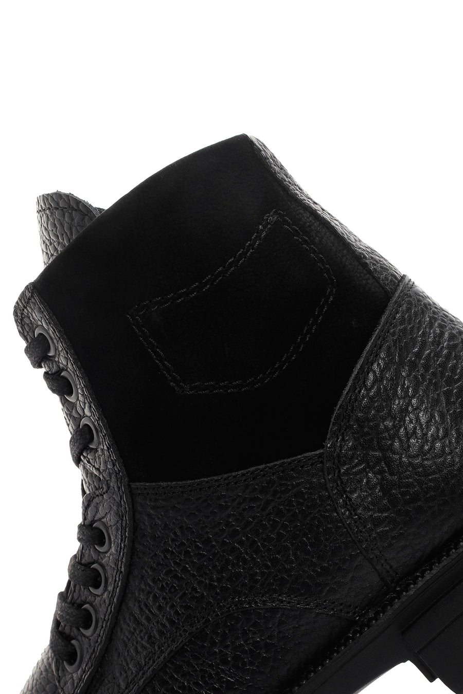 Men's Black Leather Zippered Casual Boots