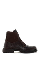 Men's Brown Zippered Casual Boots | Derimod
