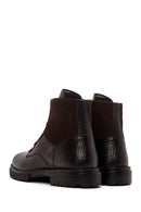 Men's Brown Zippered Casual Boots | Derimod