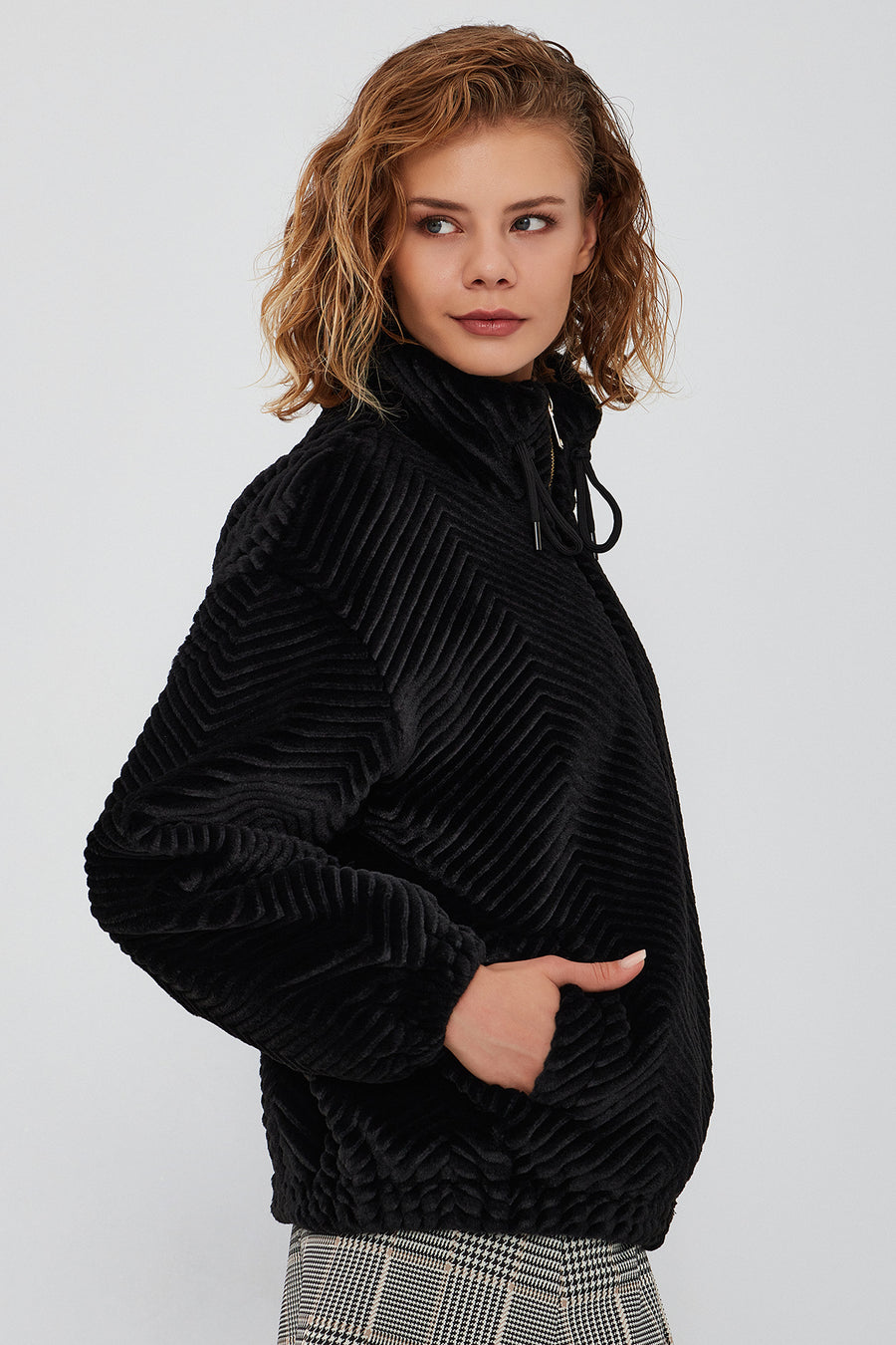 Innsbruck Women's Black Teddy Coat