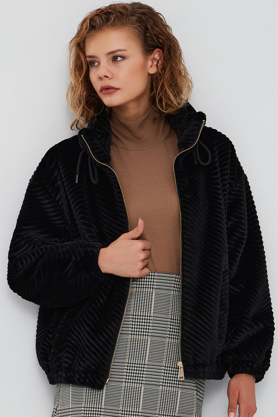 Innsbruck Women's Black Teddy Coat
