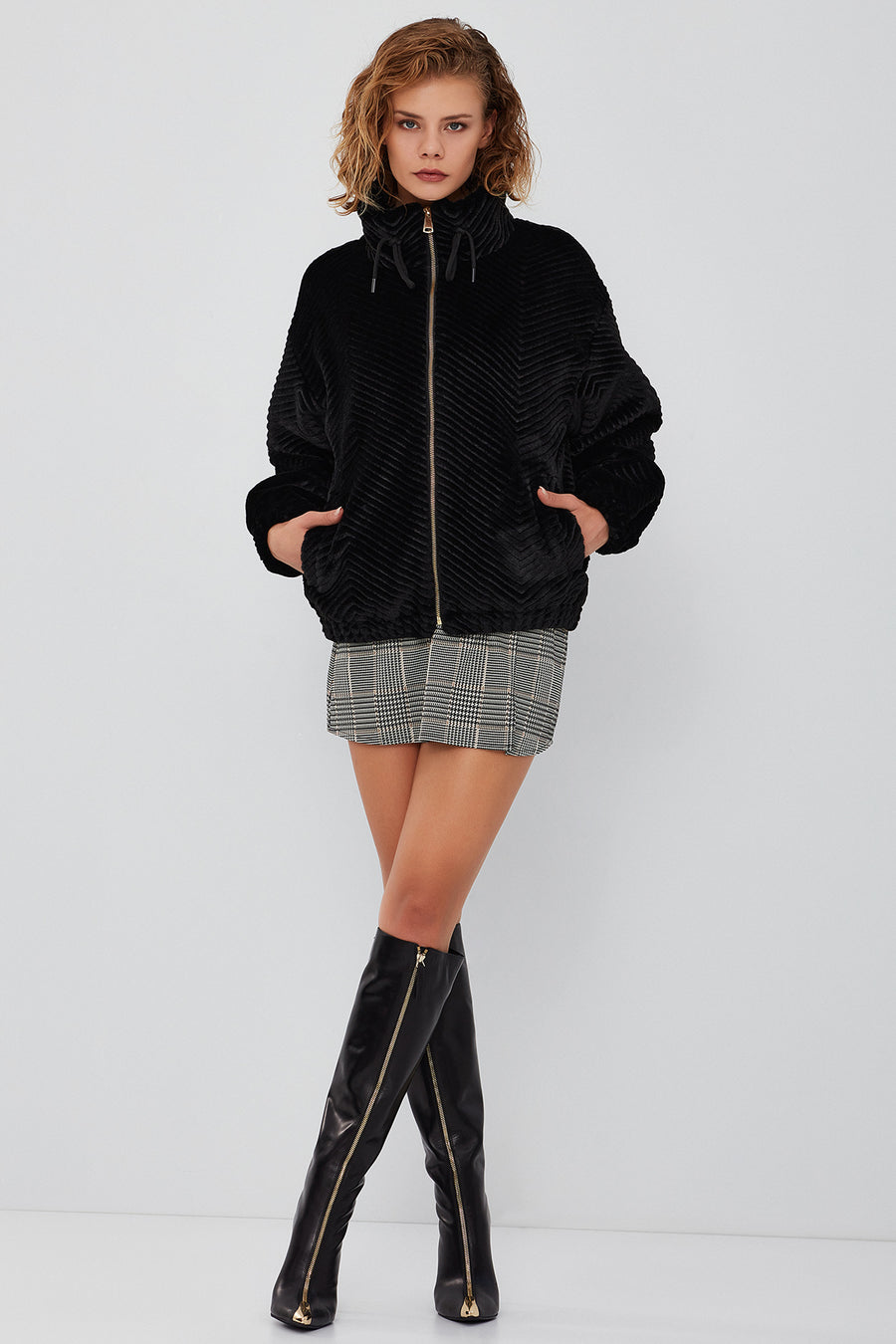 Innsbruck Women's Black Teddy Coat