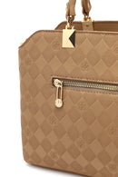 Women's Brown Long Strap Printed Sleeve Bag | Derimod