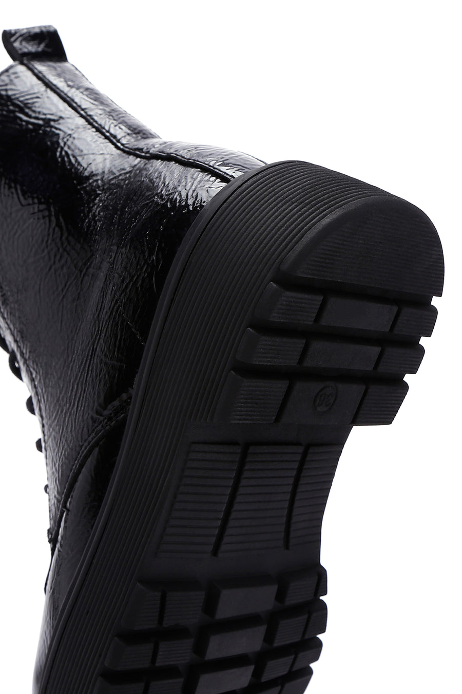 Women's Black Patent Leather Boots