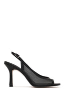 Woman Black Open-Back Stiletto Shoes | Derimod