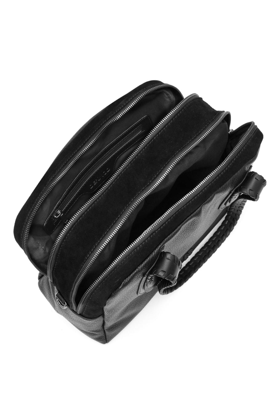 Woman Black Long-Strap Shoulder Bag