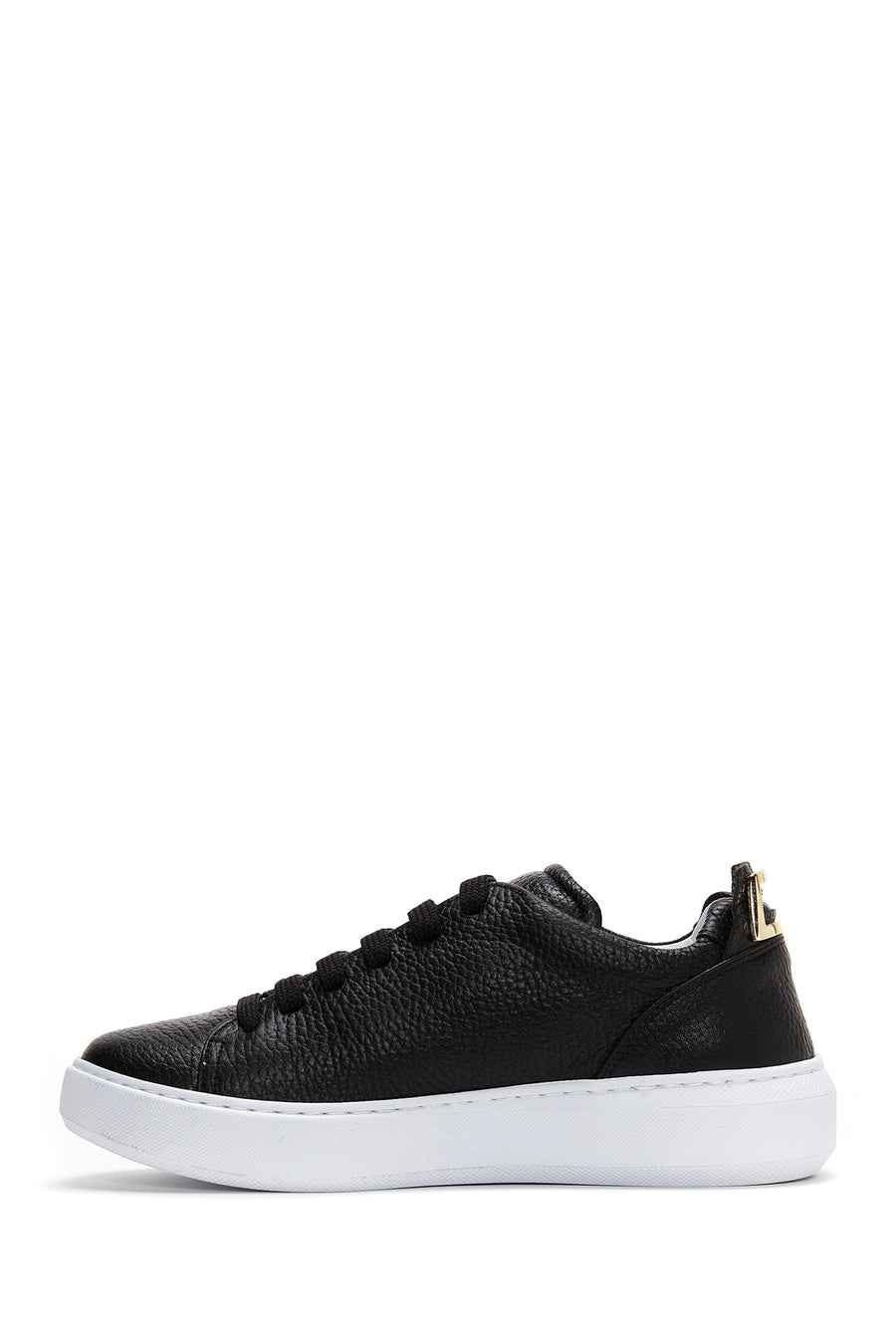Women's Leather Buckle Detailed Sneaker