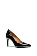 Geox Women's Black Faviola Thin Heeled Patent Leather Stiletto | Derimod