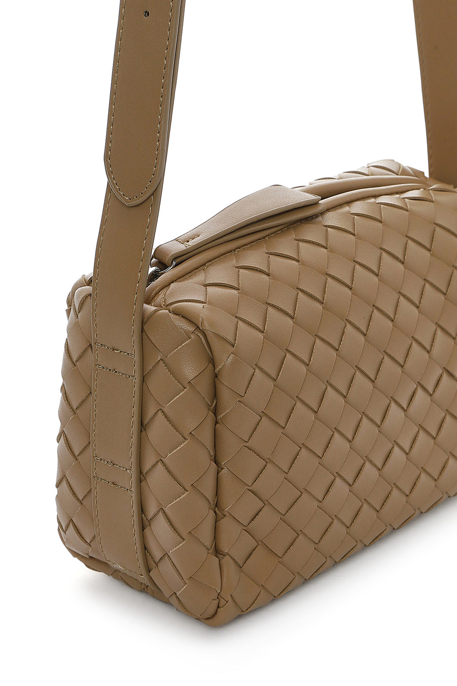 Women's Mink Braided Crossbody Bag
