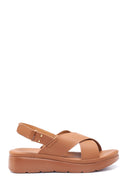 Women's Tan Thick Sole Comfort Sandals | Derimod