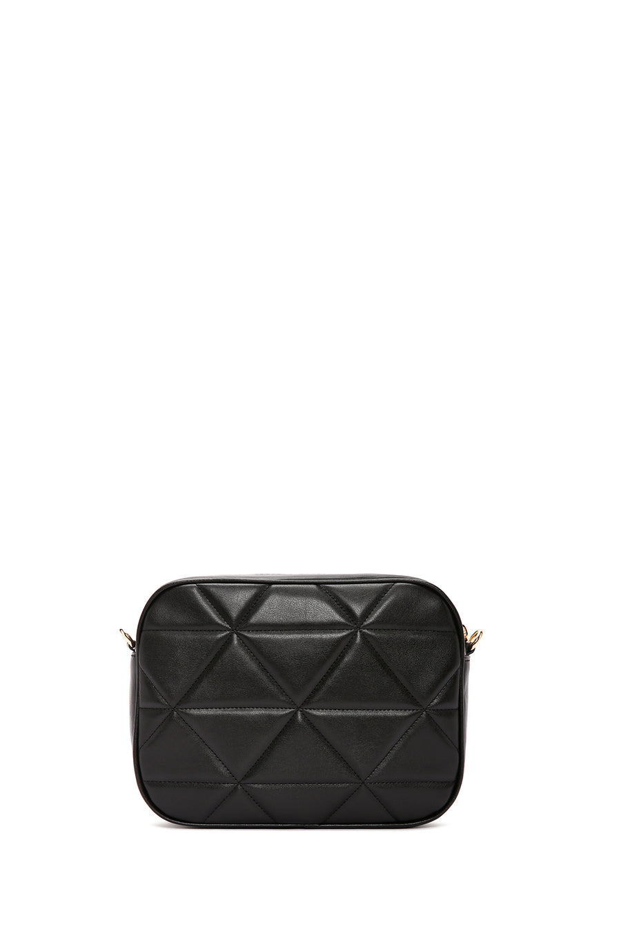 Women's Black Long Strap Quilted Crossbody Bag